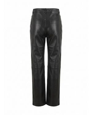 Haikure 'Winny' Leather Trousers - Grey