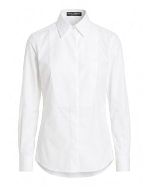 Dolce & Gabbana Tuxedo Shirt - White