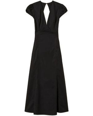 Twinset V-Neck Long Dress - Black