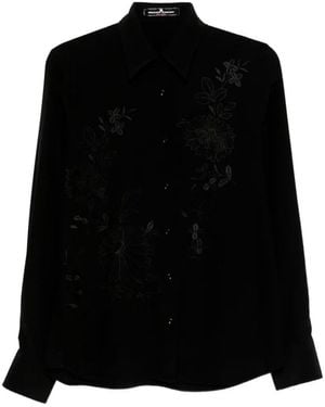 Ermanno Scervino Shirt With Embroidery - Black