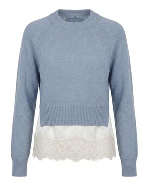 Ermanno Scervino Round Neck Sweater - Blue
