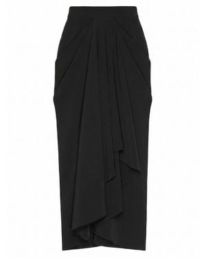 Givenchy Draped Midi Skirt - Black
