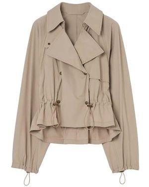 Burberry Rosewin Short Trench - Natural