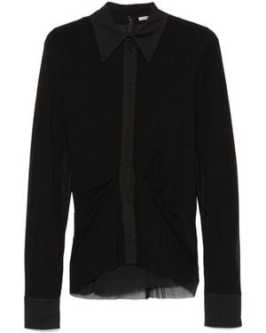 Jil Sander Double Layer Shirt - Black