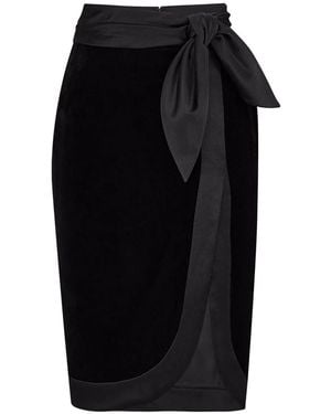Saint Laurent Wrap Skirt - Black