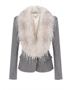 Elisabetta Franchi Jacket - Gray