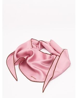 Prada Triangle Foulard - Pink