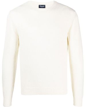 Drumohr Long Sleeve Crew-Neck Jumper - White