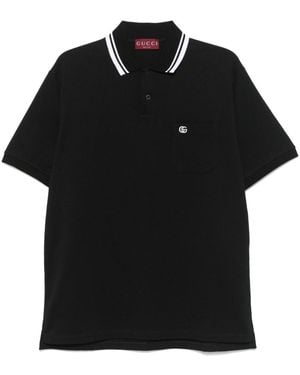 Gucci Short Sleeve Polo - Black