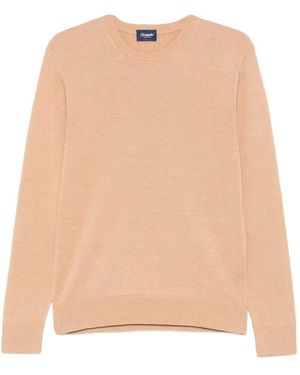 Drumohr Long Sleeve Crew-Neck Jumper - Natural