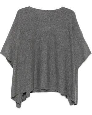 Not Shy 'Pamina' Poncho - Grey