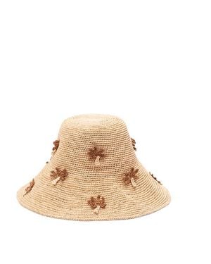 Alanui 'Shadow Of The Palm' Raffia Hat - Natural