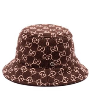 Gucci 'Giselle Bob Gg' Hat - Brown
