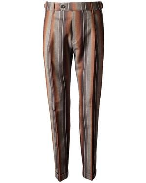 Berwich Relaxed Fit Trousers - Brown