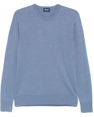Drumohr Long Sleeve Crew-Neck Jumper - Blue