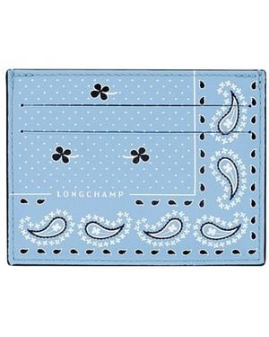 Longchamp Pocket Bandana' Card Holder - Blue