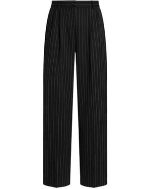Dolce & Gabbana Pinstripe Pants - Black