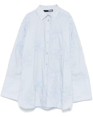 ROTATE BIRGER CHRISTENSEN `Flower` Oversized Shirt - White