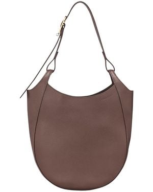 Longchamp 'Le Foulonné' Large Hobo Bag - Brown