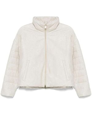 Herno Cropped Jacket - White