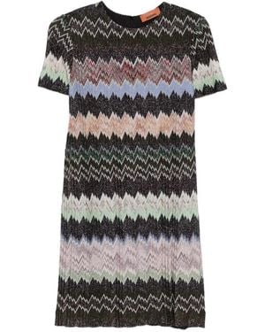 Missoni Zig Zag Short Dress - Black