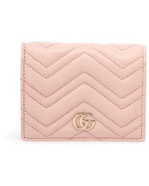 Gucci 'Gg Marmont' Cardcase - Pink