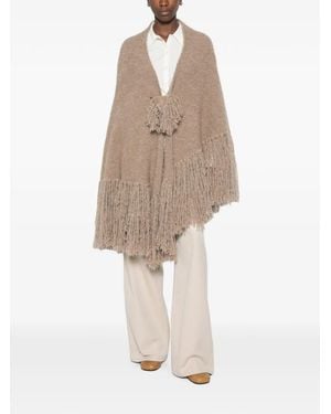 Chiara Is 'Peonia' Cape - White