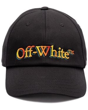 Off-White logo-embroidered Cotton Baseball Cap | Black