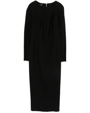 Pinko "Frutta" Crepe Poly Dress - Black