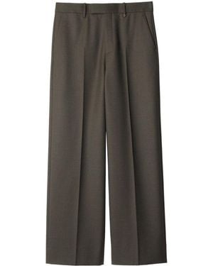 Burberry Tailored Cut Wool Pants, Brand Size 46 (Us - Gray