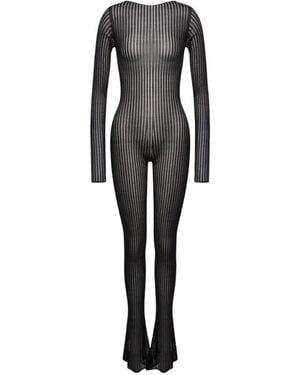 Dondup Lurex Jumpsuit - Black