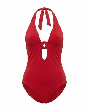 Fisico One-Piece Swimsuit - Red