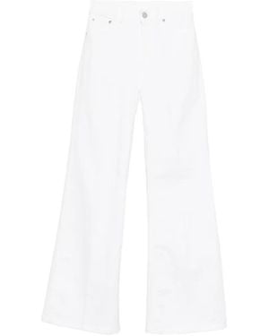 Dondup 'Amber' Wide Leg 5-Pocket Jeans - White