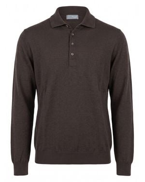 Drumohr Polo-Neck Sweater - Gray