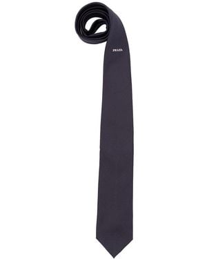 Prada Satin Tie - Blue