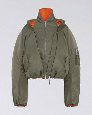 SRVC Studio Halter Bomber Jacket Dark - Green