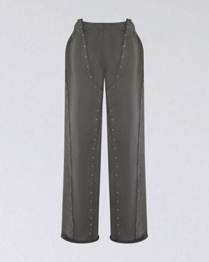 SRVC Studio Eyelet Sweat Trousers - Grey