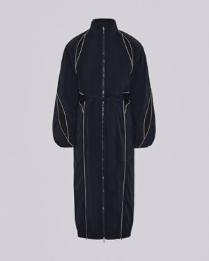 SRVC Studio Slash Track Coat Dark - Blue