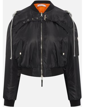 SRVC Studio Harness Hooded Bomber - Black