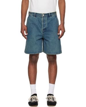 Jil Sander ブルー フェード デニムショートパンツ
