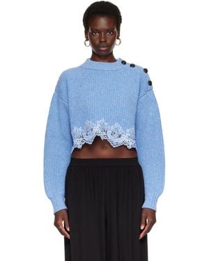 Chloé Cropped Jumper - Blue