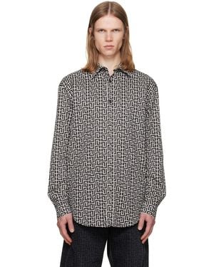 Balmain Monogram Loose Shirt - Grey