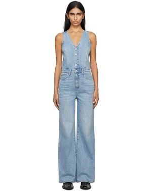 Levi's Vest Wide Leg Denim Jumpsuit - Black