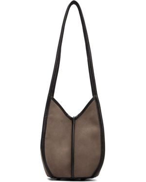 Hereu Taupe Calella Bucket Suede Bag - Brown