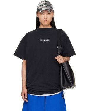 Balenciaga Double T-shirt - Black
