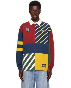 Ambush Polo De Rugby Multicolore À Patchwork - Bleu