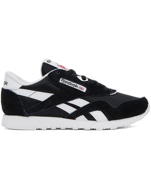 Reebok ブラック ナイロン Classic スニーカー