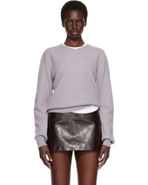 Tonywack Superfine Wool Commando V-Neck Sweater - Purple