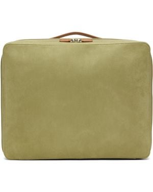 AURALEE 'leather Small Travel Case' Handbag in Black for Men