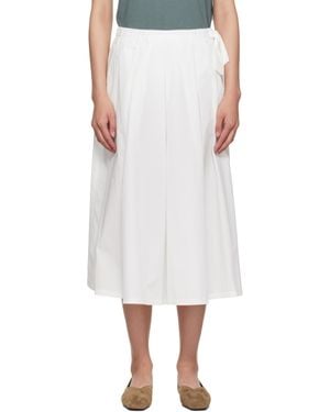 Weekend by Maxmara ホワイト Folk ミディアムスカート - ブラック
